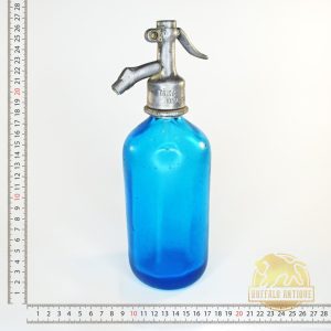Szódásüveg kék 1/2 literes