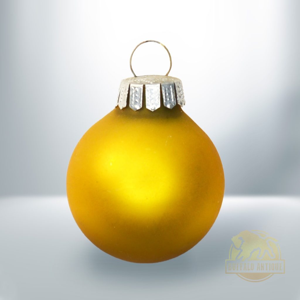 Karácsonyfadísz aranyszínű üveggömb