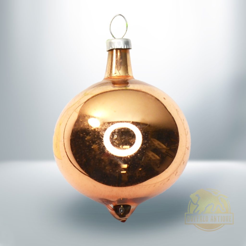 Karácsonyfadísz aranyszínű üveggömb