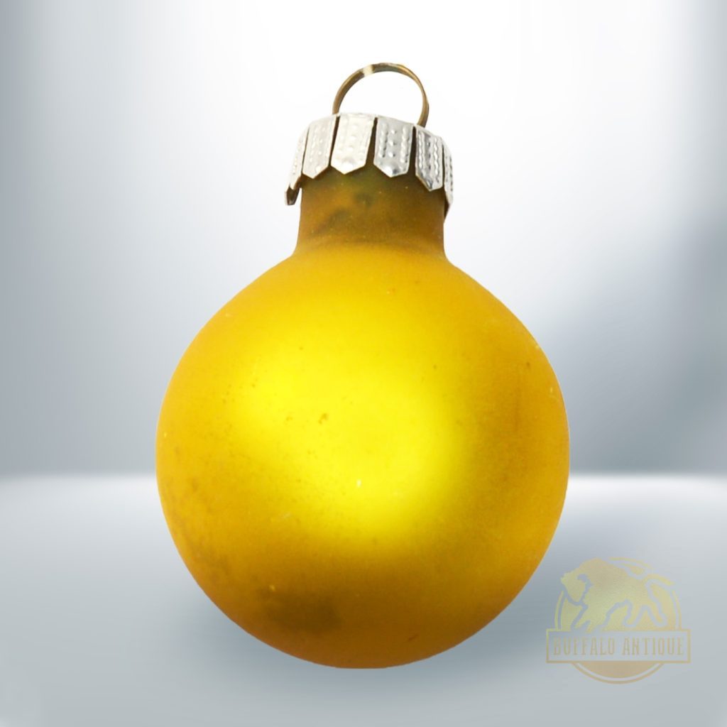 Karácsonyfadísz sárga gömb