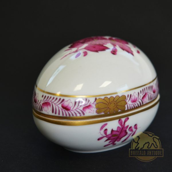 Herendi porcelán pink Apponyi mintás bonbonier