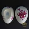 Herendi porcelán pink Apponyi mintás bonbonier