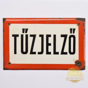 Zománctábla: Tűzjelző