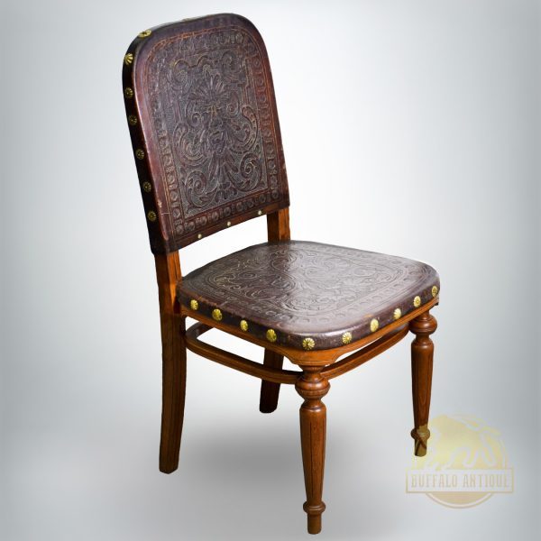 Antik nyomott mintás thonet szék "Gustav Gassmann Wien"