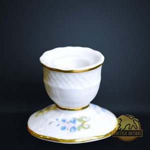 Hollóházi porcelán gyertyatartó