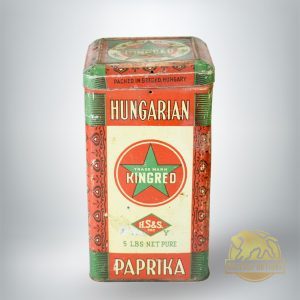 Hungarian paprika feliratú fémdoboz