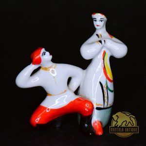 Orosz porcelán figura, táncos pár