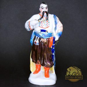 Taras Bulba, ukrán kozák porcelán figura